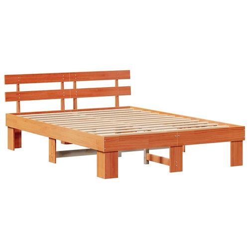 Ramka łóżka Brązowy 160 x 200 cm Lite drewno sosnowe na Arena.pl