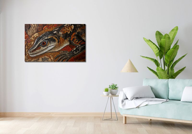 Obraz 100x60cm Oko Jaszczurki zdjęcie 2