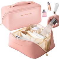 KOSMETYCZKA ROZKŁADANA PODRÓŻNA SKÓRZANA ORGANIZER NA KOSMETYKI