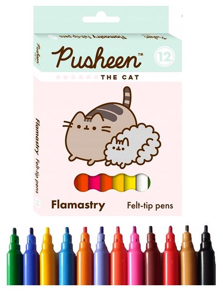 FLAMASTRY 12 KOL PUSHEEN ST.MAJEWSKI HIT!!! zdjęcie 1