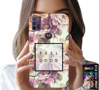 ETUI DO MOTOROLA MOTO G10 POWER - KWIATISTY WZÓR, MODNE DAMSKIE + SZKŁO
