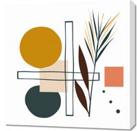 Obraz 70x70cm Ogród Symetryczny