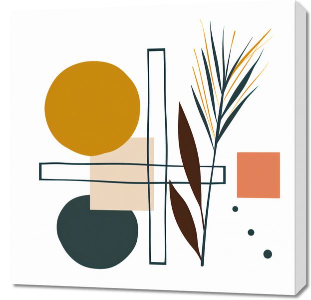 Obraz 70x70cm Ogród Symetryczny zdjęcie 1