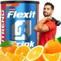 MOCNE STAWY KOLAGEN MSM witaminy GLUKOZAMINA Nutrend Flexit Pomarańcza 400g