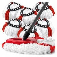 6x WKŁAD DO MOPA OBROTOWEGO MOP ZAMIENNIK VILEDA TURBO WKŁAD MEGA