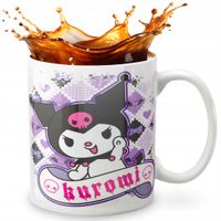 KUBEK 330ml GRAFIKA PREZENT ŚWIĘTA WZÓR - KUROMI MELODY + IMIĘ