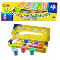 Farby plakatowe dla dzieci do malowania Astra 12 pastelowych kolorów 20ml