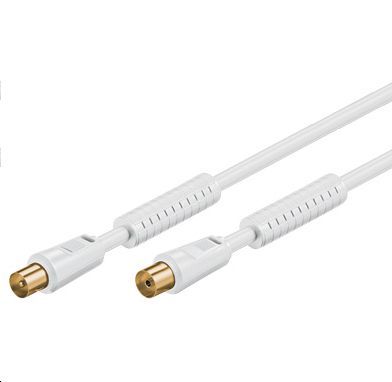 MicroConnect Coax M-F 10m White 75 Ohm zdjęcie 1