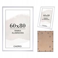Ramka 60x80 ramki na zdjęcia srebrna aluminiowa