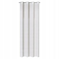 Firana gotowa na przelotkach SIBEL 140x250 Eurofirany biała jasnozłota