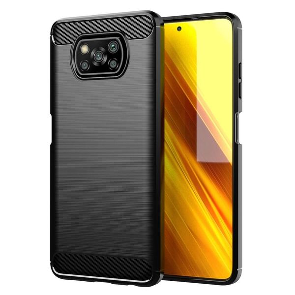 Futerał CARBON do XIAOMI POCO X3 czarny zdjęcie 1