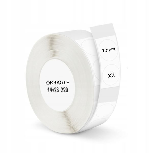 NIIMBOT Etykiety Naklejki 13mm 440szt OKRĄGŁE zdjęcie 1