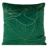 POSZEWKA WELUR VELVET WZÓR 45X45 CM ZIELONA