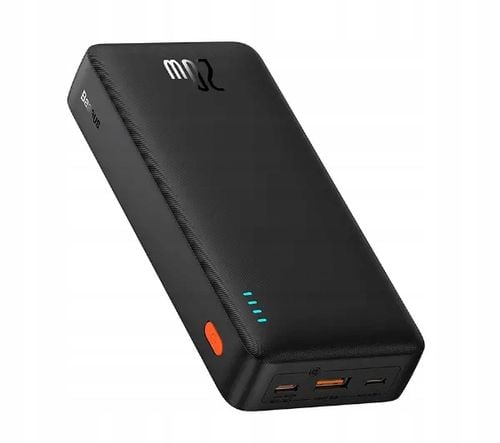 Powerbank Baseus Airpow 20000 mAh 20W PD USB USB-C microUSB Czarny na Arena.pl