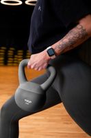 Hantla do Ćwiczeń FIZYO Ciężarek Odważnik Kula Kettlebell Miękki Szary 4kg