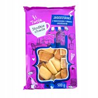 Ciastka o smaku jagodowym 500g jagodianki