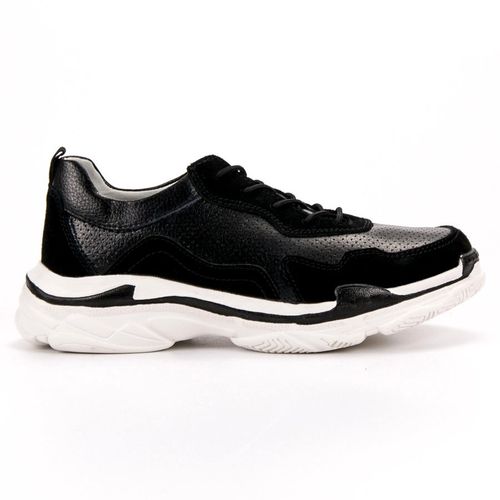 Czarne Skórzane Sneakersy r.40 na Arena.pl
