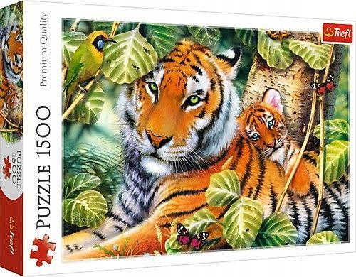 Puzzle 1500 Dwa tygrysy 26159 zdjęcie 1