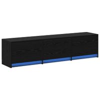 Szafka RTV z szufladą Czarny dąb 162,5 x 34 x 40 cm