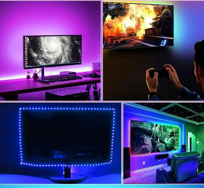 Zestaw taśma RGB 5050 300LED, kontroler muzyk, pilot zdjęcie 3