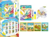 książeczka do  do koloro mazakiem wodnym dino 0336