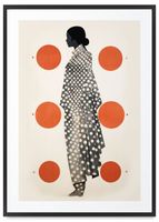 Plakat nowoczesne ilustrację 61x91 cm w czarnej ramie