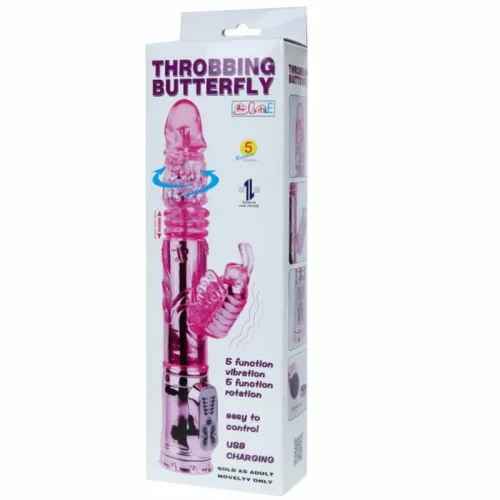 baile rabbit throbbing butterfly - wibrator ładowany na Arena.pl