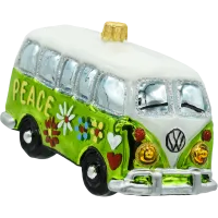 Bombka choinkowa szklana: Samochód van hippie: zielony