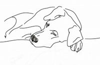 Plakat 91,5x60cm Wypoczynek Psiaka