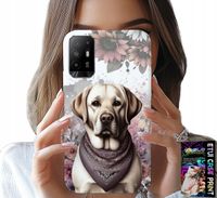ETUI DO OPPO RENO 5Z / A94 5G - PIESEK PIESKI HUSKY PSIE WZORY + SZKŁO