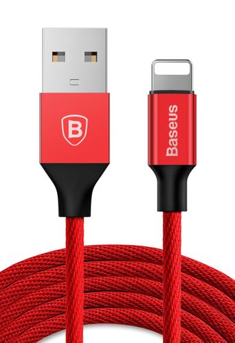 BASEUS USB lightning Długi kabel iPhone iPad 180cm - Czerwony na Arena.pl