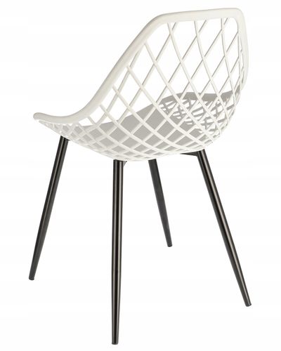krzesło aranda białe + czarne nogi (nowy kod 15.10.2025) na Arena.pl