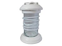 ZNICZ ZNICZE LAMPION NA GRÓB CERAMIKA TUBA MAŁA OPLOT BIAŁA