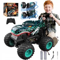 SAMOCHÓD ZDALNIE STEROWANY RC AUTO NA PILOT MONSTER TERENOWY LED MUZYKA