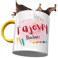 Kubek Żółty Dla Blacharza Fajowy Blacharz Prezent Z Nadrukiem Ze Zdjęciem