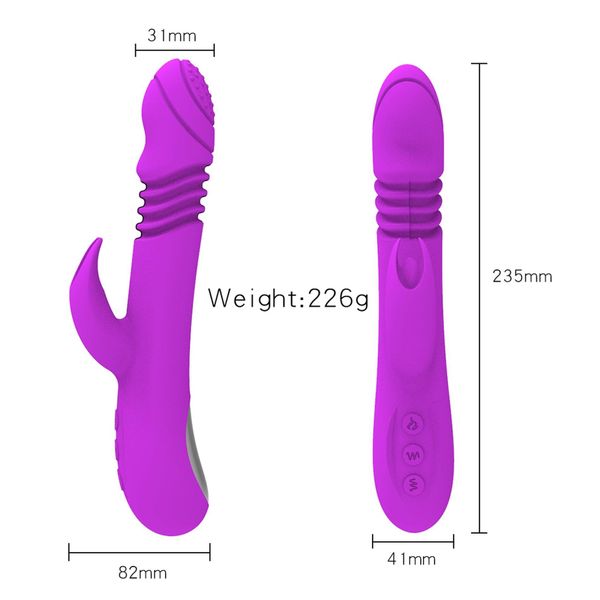 Wibrator-Ella, 7 vibration modes 3 thrusting function, Heating zdjęcie 3