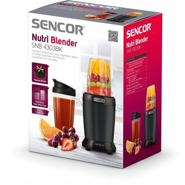 Nutri Blender Smoothie Sencor SNB4303BK 2Pojemniki zdjęcie 6