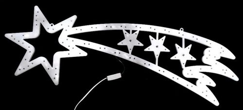 KOMETA OZDOBA ŚWIĄTECZNA W OKNO MULTIKOLOR LED 58 CM na Arena.pl