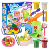 CIASTOLINA DUŻY ZESTAW Z MASZYNKĄ DO MAKARONU