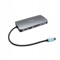 i-tec USB-C Metal Nano Travel Dock HDMI VGA LAN czytnik SD PD 100W