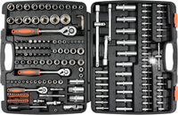 ZESTAW NARZĘDZIOWY KLUCZE NASADOWE NASADKI 173 EL 1/2''1/4'' 3/8" 58688