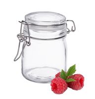 Pojemnik słoik szklany na żywność przyprawy 180 ml hermetyczny z klipsem