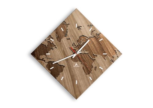 Zegar Ścienny - Mapa Kontynent - 30X30 Cm - C3Ad30X30-3042 na Arena.pl