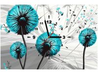 60CM 40CM ZEGAR OBRAZ DMUCHAWCE TURKUSACH DRUK PŁÓTNO RAMA