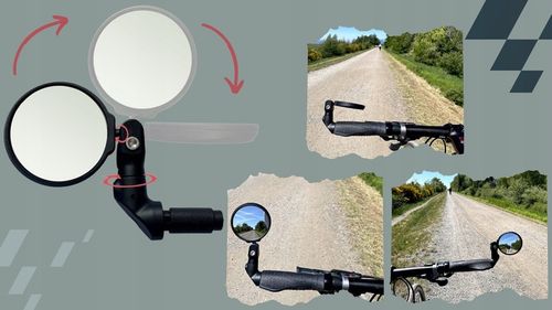 Lusterko rowerowe roweru wsteczne lewe prawe 360 lekkie dobra widoczność na Arena.pl