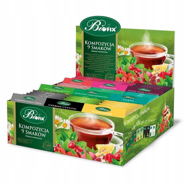 Herbata Biofix kompozycja 9 smaków Bifix Exclisive zdjęcie 1