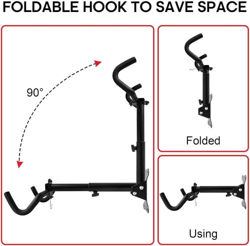 Uchwyt ścienny na rower wieszak regulowany składany zestaw 2 sztuki 25kg na Arena.pl
