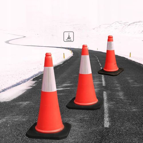 PACHOŁEK DROGOWY OSTRZEGAWCZY TWARDY ODBLASK SŁUPEK WYSOKI ODBLASKOWY 75 CM na Arena.pl