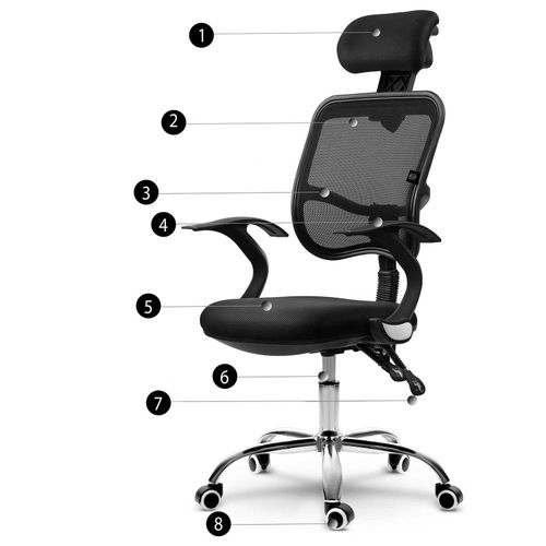 Fotel biurowy z mikrosiatki Sofotel Ryga czarny na Arena.pl