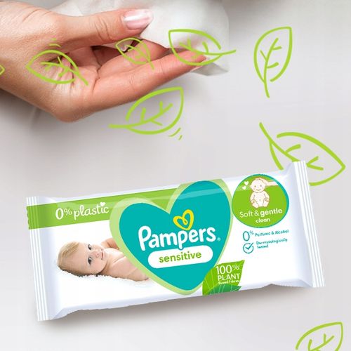Chusteczki nawilżane Pampers Sensitive 15 x 80 szt. na Arena.pl